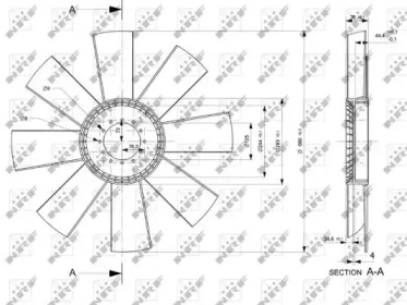WILMINK GROUP wg1721046 -  Крыльчатка вентилятора, охлаждение двигателя